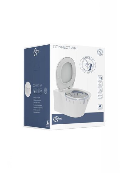 Купить Безободковый подвесной унитазCONNECT AIR Rimless (k819501) по цене 21300 руб., в Санкт-Петебруге в интернет магазине 100-Систем, а также дургие товары IDEAL STANDARD из раздела Унитазы подвесные и Унитазы Купить Безободковый подвесной унитазCONNECT AIR Rimless (k819501) по цене 21300 руб., в Санкт-Петебруге в интернет магазине 100-Систем, а также дургие товары IDEAL STANDARD из раздела Унитазы подвесные и Унитазы