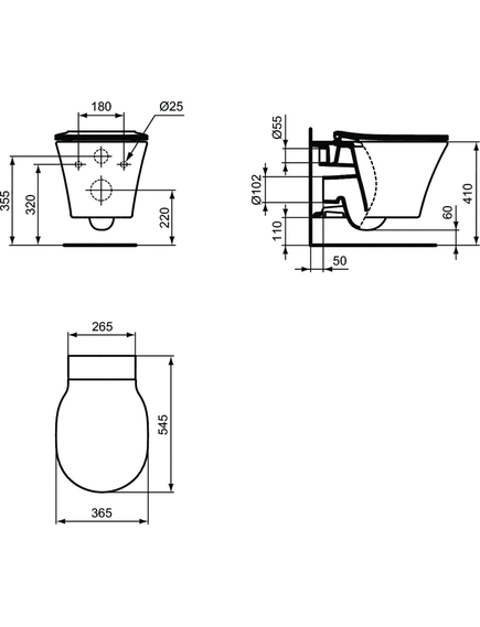 Купить Безободковый подвесной унитазCONNECT AIR Rimless (k819501) по цене 21300 руб., в Санкт-Петебруге в интернет магазине 100-Систем, а также дургие товары IDEAL STANDARD из раздела Унитазы подвесные и Унитазы Купить Безободковый подвесной унитазCONNECT AIR Rimless (k819501) по цене 21300 руб., в Санкт-Петебруге в интернет магазине 100-Систем, а также дургие товары IDEAL STANDARD из раздела Унитазы подвесные и Унитазы
