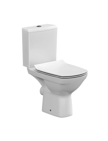 Купить CERSANIT Унитаз-компакт CARINA Clean On 011 3/5 DPL EO slim (s-ko-car011-3/5-con-s-dl-w) по цене 14490 руб., в Санкт-Петебруге в интернет магазине 100-Систем, а также дургие товары CERSANIT из раздела Горизонтальный выпуск и Унитазы-компакт с бачком