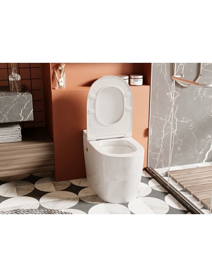 Купить Унитаз ABBER Bequem AC1115P приставной белый с импульсным смывом (ac1115p) по цене 29750 руб., в Санкт-Петебруге в интернет магазине 100-Систем, а также дургие товары ABBER из раздела Унитазы приставные и Унитазы