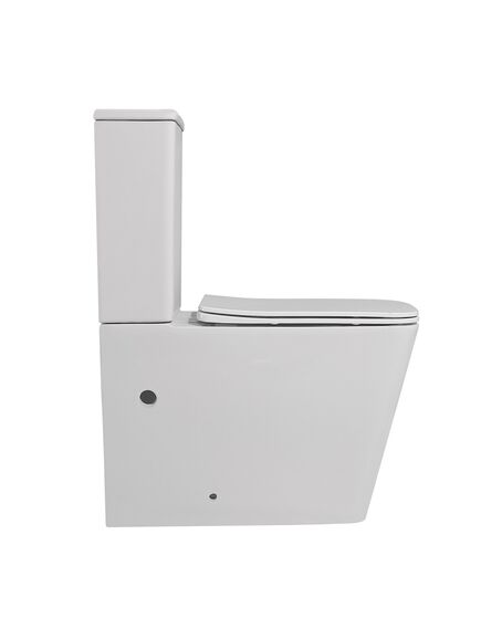 Купить Унитаз ABBER Rechteck AC1210 компакт белый, безободковый (ac1210) по цене 23800 руб., в Санкт-Петебруге в интернет магазине 100-Систем, а также дургие товары ABBER из раздела Горизонтальный выпуск и Унитазы-компакт с бачком