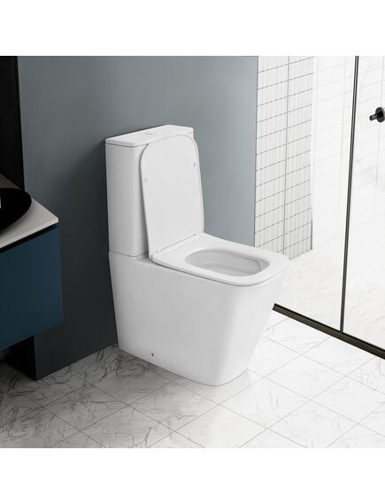 Купить Унитаз компакт Размер: 61x35x83,5 см Цвет: белый матовый Материал: высококачественная керамика устойчивая к царапинам, температура обжига более 1200°C - безободковый, бесшумынй круговой слив торнадо 3/6 л - антигрязевая поверхность EasyClean - жесткое быс (ac1210tmw) по цене 33150 руб., в Санкт-Петебруге в интернет магазине 100-Систем, а также дургие товары ABBER из раздела Горизонтальный выпуск и Унитазы-компакт с бачком