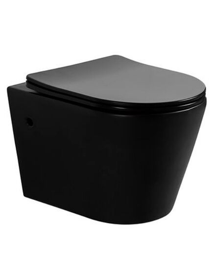 Купить Унитаз Timo INARI TK-503 MB подвесной безободковый черный матовый (tk-503 mb) по цене 18550 руб., в Санкт-Петебруге в интернет магазине 100-Систем, а также дургие товары TIMO из раздела Унитазы подвесные и Унитазы