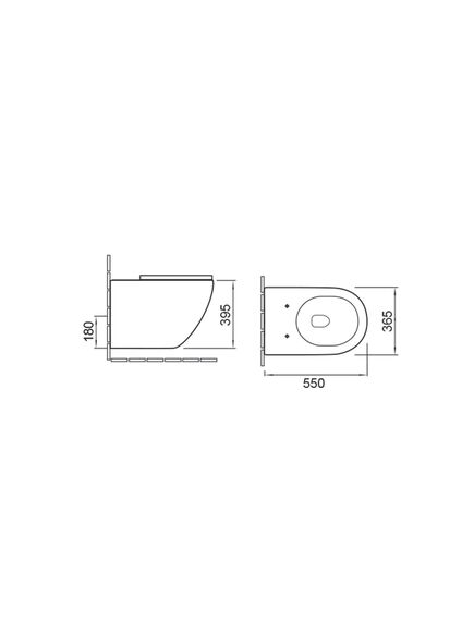 Купить Унитаз подвесной Globo VT1-14 безободковый, цвет белый, ультратонкое soft-close сиденье, , шт (vt1-14) по цене 14535 руб., в Санкт-Петебруге в интернет магазине 100-Систем, а также дургие товары Vincea из раздела Унитазы подвесные и Унитазы