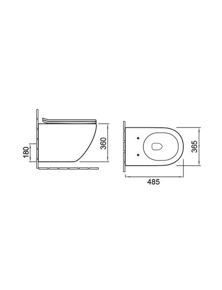 Купить Унитаз подвесной Globo VT1-14SMG безободковый, цвет матовый серый, ультратонкое сиденье soft-close, , шт (vt1-14smg) по цене 21936 руб., в Санкт-Петебруге в интернет магазине 100-Систем, а также дургие товары Vincea из раздела Унитазы подвесные и Унитазы