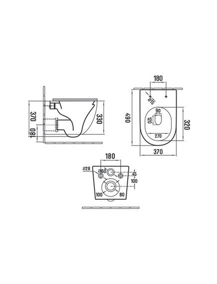 Купить Унитаз подвесной Globo VT1-14SMO безободковый, цвет океан мат., ультратонкое сиденье soft-close, , шт (vt1-14smo) по цене 24130 руб., в Санкт-Петебруге в интернет магазине 100-Систем, а также дургие товары Vincea из раздела Унитазы подвесные и Унитазы
