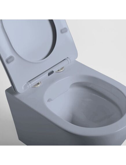 Купить Унитаз подвесной Globo VT1-14SMO безободковый, цвет океан мат., ультратонкое сиденье soft-close, , шт (vt1-14smo) по цене 24130 руб., в Санкт-Петебруге в интернет магазине 100-Систем, а также дургие товары Vincea из раздела Унитазы подвесные и Унитазы