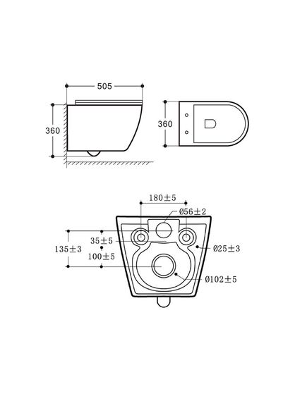 Купить Унитаз подвесной Esse VT1-211 безободковый, цвет белый, ультратонкое soft-close сиденье, , шт (vt1-211) по цене 13509 руб., в Санкт-Петебруге в интернет магазине 100-Систем, а также дургие товары Vincea из раздела Унитазы подвесные и Унитазы