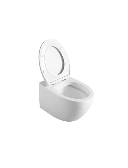 Купить Унитаз подвесной Felice VT1-25 безободковый, цвет белый, ультратонкое soft-close сиденье, , шт (vt1-25) по цене 13842 руб., в Санкт-Петебруге в интернет магазине 100-Систем, а также дургие товары Vincea из раздела Унитазы подвесные и Унитазы