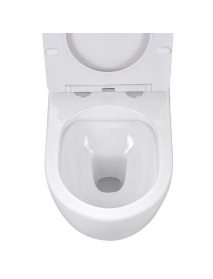 Купить Унитаз подвесной Evo VT1-34S безободковый, цвет белый, ультратонкое soft-close сиденье, , шт (vt1-34s) по цене 14383 руб., в Санкт-Петебруге в интернет магазине 100-Систем, а также дургие товары Vincea из раздела Унитазы подвесные и Унитазы