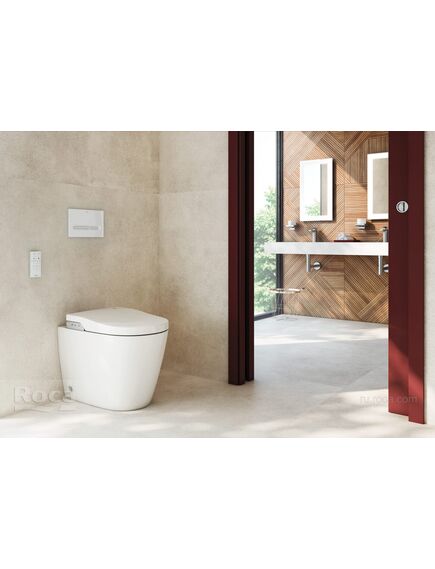 Купить Электронный унитаз-биде Roca Inspira In-Wash приставной rimless 803063001 (803063001) по цене 155054.77 руб., в Санкт-Петебруге в интернет магазине 100-Систем, а также дургие товары ROCA из раздела Электронные и Унитазы