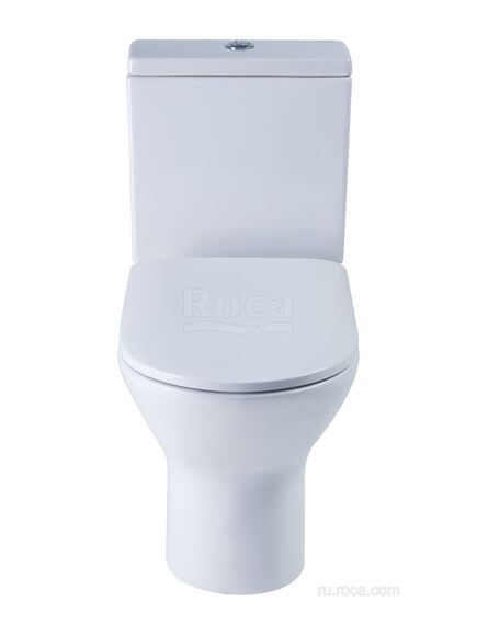 Купить Унитаз-компакт Roca Faro c универсальным выпуском 34D01000Y (34d01000y) по цене 20758.27 руб., в Санкт-Петебруге в интернет магазине 100-Систем, а также дургие товары ROCA из раздела Универсальный выпуск и Унитазы-компакт с бачком
