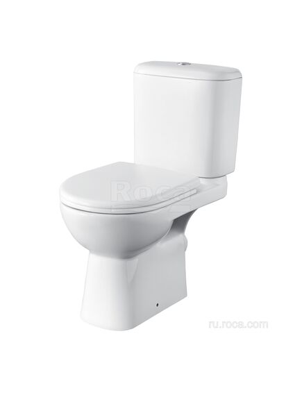 Купить Унитаз-компакт Roca Access с косым выпуском 34P23900Y (34p23900y) по цене 16860 руб., в Санкт-Петебруге в интернет магазине 100-Систем, а также дургие товары ROCA из раздела Косой выпуск и Унитазы-компакт с бачком