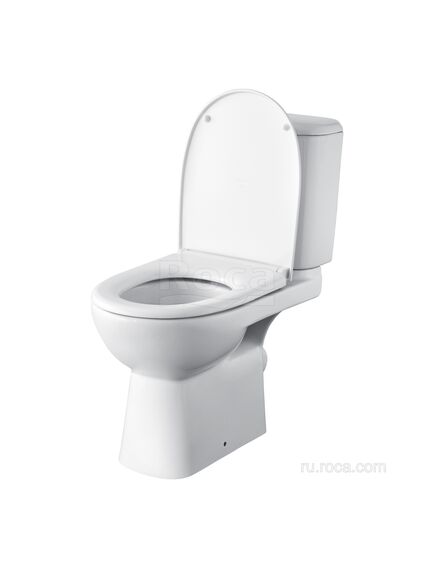 Купить Унитаз-компакт Roca Access с косым выпуском 34P23900Y (34p23900y) по цене 16860 руб., в Санкт-Петебруге в интернет магазине 100-Систем, а также дургие товары ROCA из раздела Косой выпуск и Унитазы-компакт с бачком