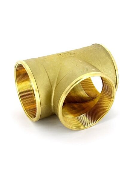 Купить Тройник 1 1/2" (латунь) (1500078 / 1570G080808) по цене 2432 руб., в Санкт-Петебруге в интернет магазине 100-Систем, а также дургие товары  из раздела Тройники и Латунные фитинги