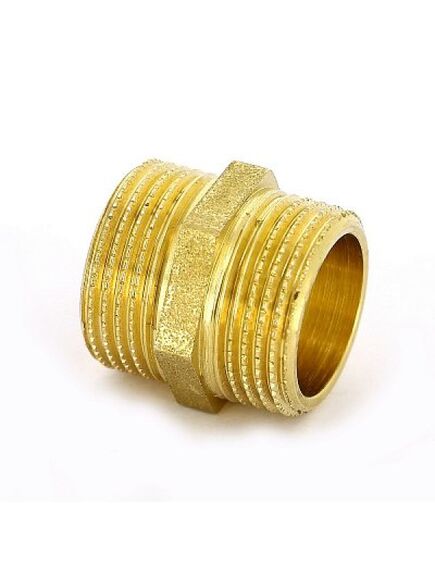Купить Ниппель 3/4" (латунь) (1500008 / 1552g000505) по цене 213 руб., в Санкт-Петебруге в интернет магазине 100-Систем, а также дургие товары  из раздела Ниппели и Латунные фитинги