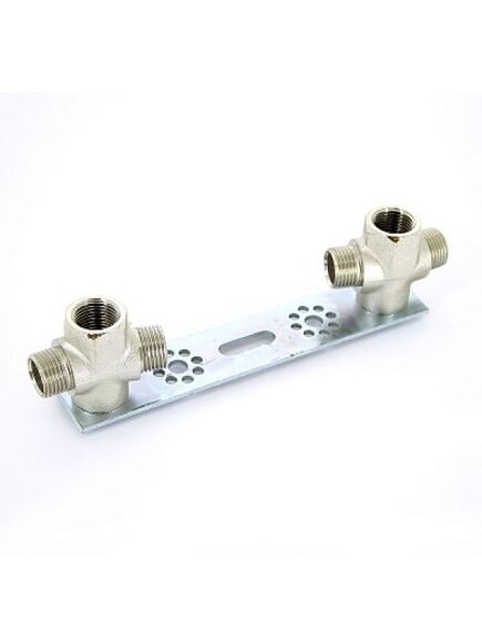 Купить Водорозетка 3/4"(18)*1/2" проходная двойная (обжим) (нп 1640044 / 1639n180418) по цене 5196 руб., в Санкт-Петебруге в интернет магазине 100-Систем, а также дургие товары  из раздела Углы и Латунные фитинги