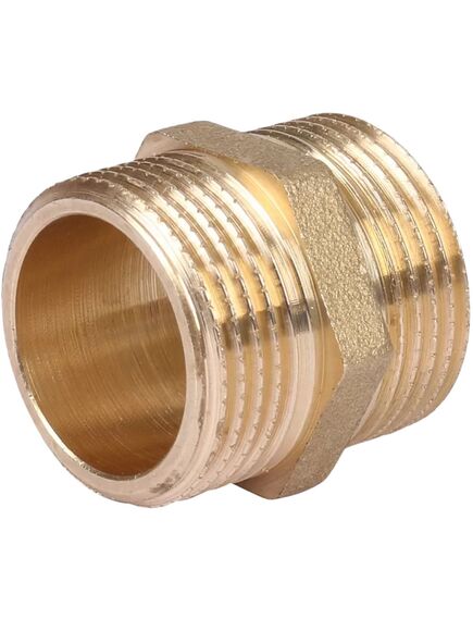Купить Ниппель 2 1/2" (латунь) (1500279 / 1552g001010) по цене 4101 руб., в Санкт-Петебруге в интернет магазине 100-Систем, а также дургие товары  из раздела Ниппели и Латунные фитинги
