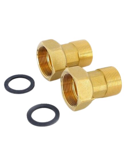 Купить Сгон с накидной гайкой 1/2"*3/4" (2 шт.) (1500035 / 1522g0504) по цене 654 руб., в Санкт-Петебруге в интернет магазине 100-Систем, а также дургие товары  из раздела Сгоны и полусгоны и Латунные фитинги