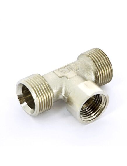 Купить Тройник 3/4"(18)*1/2"В*3/4"(18) (евроконус) (1640026 / 1649n180418) по цене 715 руб., в Санкт-Петебруге в интернет магазине 100-Систем, а также дургие товары  из раздела Тройники и Никелированные фитинги