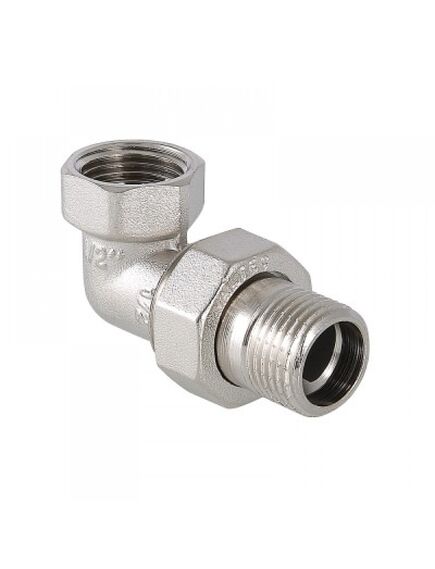 Купить Сгон угловой разъемный (американка) 1/2" вн.-нар. (VTR.098.N.0004) по цене 323 руб., в Санкт-Петебруге в интернет магазине 100-Систем, а также дургие товары VALTEC из раздела Американки и Никелированные фитинги