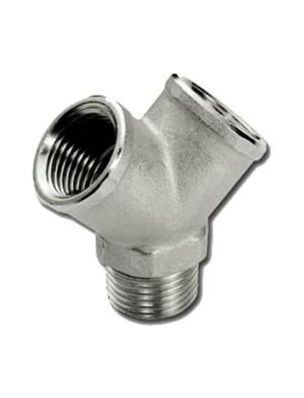 Купить Тройник Y-образный 1/2" (никель) (1500258 / 1574n040404) по цене 960 руб., в Санкт-Петебруге в интернет магазине 100-Систем, а также дургие товары  из раздела Тройники и Никелированные фитинги