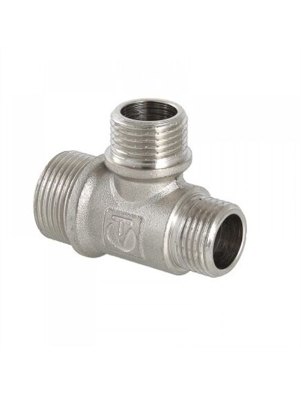 Купить Тройник переходной 3/4"х1/2"х1/2" нар.-нар.-нар. (vtr.131.rn.050404) по цене 352 руб., в Санкт-Петебруге в интернет магазине 100-Систем, а также дургие товары VALTEC из раздела Тройники и Никелированные фитинги