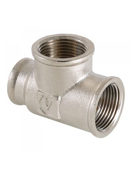 Купить Тройник переходной 3/4"х1/2"х1/2" вн.-вн.-вн. (VTR.750.RN.050404) по цене 403 руб., в Санкт-Петебруге в интернет магазине 100-Систем, а также дургие товары VALTEC из раздела Тройники и Никелированные фитинги