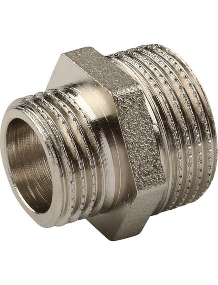 Купить Ниппель переходной 1/2"*1" (никель) (1500205 / 1552n000604) по цене 407 руб., в Санкт-Петебруге в интернет магазине 100-Систем, а также дургие товары  из раздела Ниппели и Никелированные фитинги