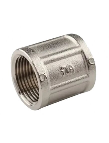 Купить Муфта 1/2" (хром) (1500434) по цене 314 руб., в Санкт-Петебруге в интернет магазине 100-Систем, а также дургие товары  из раздела Муфты и Хромированные фитинги