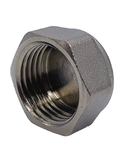 Купить Заглушка 1/2"В (никель) (1500200 / 1880n0004) по цене 79 руб., в Санкт-Петебруге в интернет магазине 100-Систем, а также дургие товары  из раздела Заглушки и Никелированные фитинги