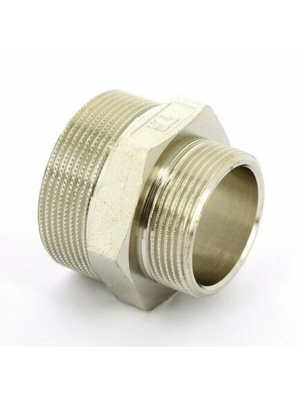 Купить Ниппель переходной 1/2"*3/4" (никель) (1500124 / 1552n000504) по цене 223 руб., в Санкт-Петебруге в интернет магазине 100-Систем, а также дургие товары  из раздела Ниппели и Никелированные фитинги