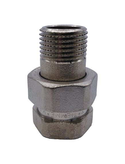 Купить Сгон прямой 1/2" ВН (никель) (1500073 / 1555n000404) по цене 555 руб., в Санкт-Петебруге в интернет магазине 100-Систем, а также дургие товары  из раздела Сгоны и полусгоны и Никелированные фитинги