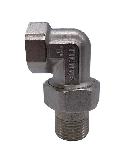 Купить Сгон угловой 1/2" ВН (никель) (1500168 / 1565n000404) по цене 679 руб., в Санкт-Петебруге в интернет магазине 100-Систем, а также дургие товары  из раздела Сгоны и полусгоны и Никелированные фитинги