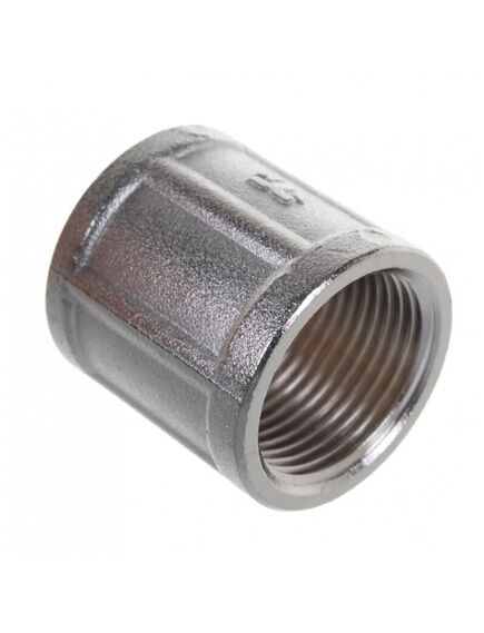 Купить Муфта 3/4" (никель) (1500150 / 1550N000505) по цене 290 руб., в Санкт-Петебруге в интернет магазине 100-Систем, а также дургие товары  из раздела Муфты и Никелированные фитинги