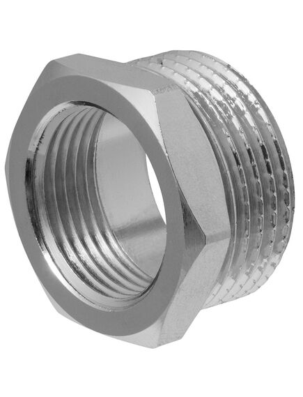 Купить Футорка 1/8"В*3/8"Н (никель) (1500569 / 1581n000301) по цене 128 руб., в Санкт-Петебруге в интернет магазине 100-Систем, а также дургие товары  из раздела Футорки и Никелированные фитинги