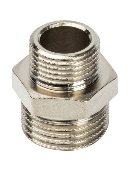 Купить SFT-0004-001238 STOUT Ниппель НН переходной никелированный 1/2X3/8 (sft-0004-001238) по цене 145 руб., в Санкт-Петебруге в интернет магазине 100-Систем, а также дургие товары STOUT из раздела Ниппели и Никелированные фитинги