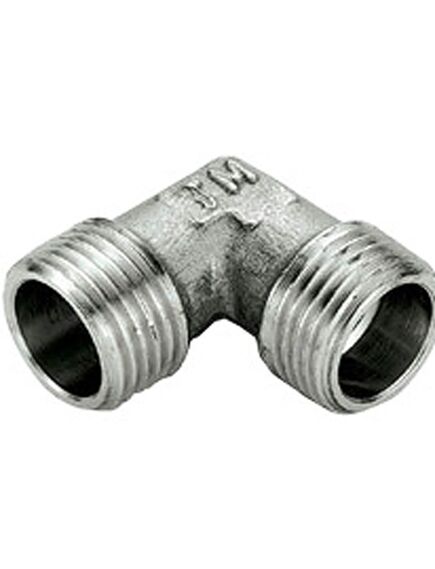 Купить Угольник 3/8" НН (никель) (1500625 / 1562n000303) по цене 368 руб., в Санкт-Петебруге в интернет магазине 100-Систем, а также дургие товары  из раздела Углы и Никелированные фитинги