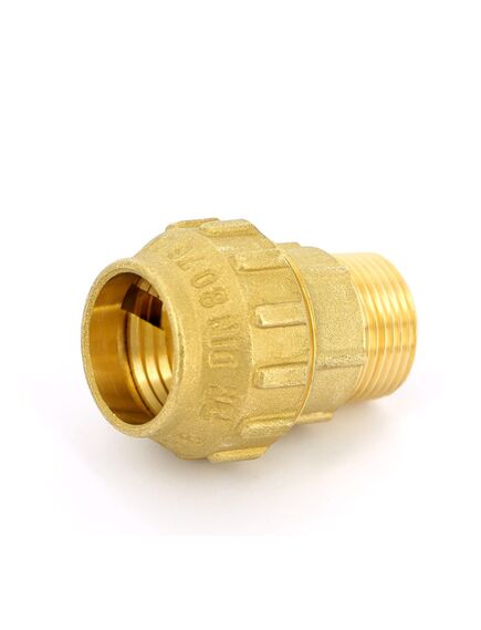 Купить Соединение прямое 25*3/4"Н (для п/э трубы) (3400002 / 3460g002505cr) по цене 599 руб., в Санкт-Петебруге в интернет магазине 100-Систем, а также дургие товары  из раздела Фитинги компрессионные латунные 25 и Компрессионные латунные фитинги