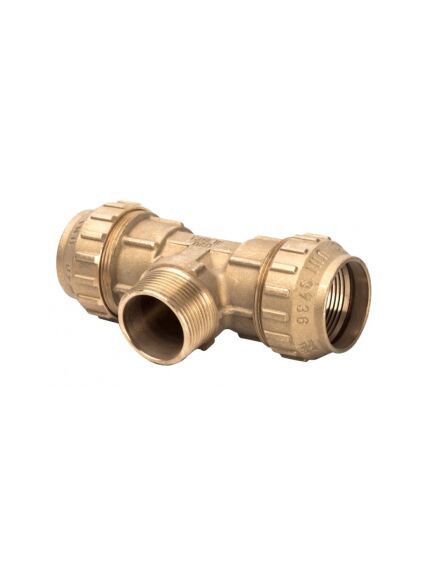 Купить Тройник 32*1"Н*32 (для п/э трубы) (3400068 / 3468g320632cr) по цене 2490 руб., в Санкт-Петебруге в интернет магазине 100-Систем, а также дургие товары  из раздела Фитинги компрессионные латунные 32 и Компрессионные латунные фитинги