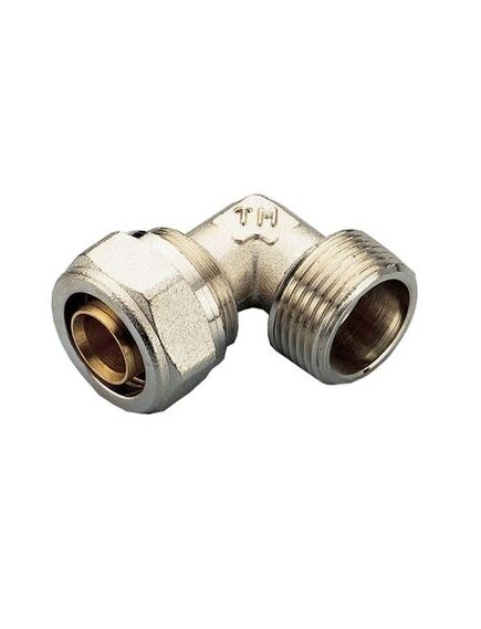 Купить Соединение угловое 20*3/4"Н (обжим) (1600028 / 1604n002005) по цене 631 руб., в Санкт-Петебруге в интернет магазине 100-Систем, а также дургие товары  из раздела Обжим Tiemme 20 и Обжим