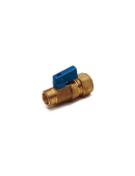 Купить Кран 16 (2,0)*1/2" Н шаровый (мини) blue (2940001 / 2947b162004) по цене 688 руб., в Санкт-Петебруге в интернет магазине 100-Систем, а также дургие товары  из раздела Обжим Tiemme 16 и Обжим