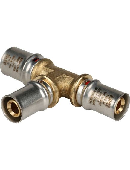 Купить SFP-0005-201616 STOUT Тройник переходной 20х16х16 для металлопластиковых труб прессовой (sfp-0005-201616) по цене 1021 руб., в Санкт-Петебруге в интернет магазине 100-Систем, а также дургие товары STOUT из раздела Пресс Stout 20 и Пресс