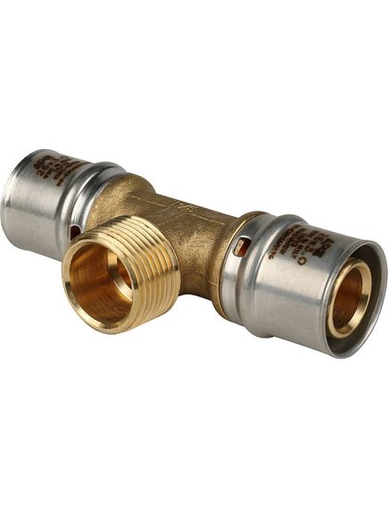 Купить SFP-0008-263426 STOUT Тройник с н/р 26х3/4"х26 для металлопластиковых труб прессовой (sfp-0008-263426) по цене 1542 руб., в Санкт-Петебруге в интернет магазине 100-Систем, а также дургие товары STOUT из раздела Пресс Stout 26 и Пресс