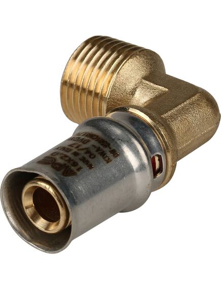 Купить SFP-0011-001216 STOUT Угольник с н/р 16xR 1/2" для металлопластиковых труб прессовой (sfp-0011-001216) по цене 436 руб., в Санкт-Петебруге в интернет магазине 100-Систем, а также дургие товары STOUT из раздела Пресс Stout 16 и Пресс