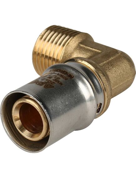 Купить SFP-0011-001220 STOUT Угольник с н/р 20xR 1/2" для металлопластиковых труб прессовой (sfp-0011-001220) по цене 635 руб., в Санкт-Петебруге в интернет магазине 100-Систем, а также дургие товары STOUT из раздела Пресс Stout 20 и Пресс