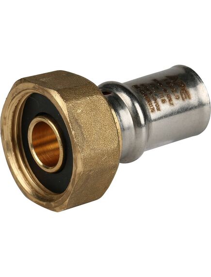 Купить SFP-0016-003416 STOUT Переходник с накидной гайкой 16xR 3/4" для металлопластиковых труб прессовой (sfp-0016-003416) по цене 763 руб., в Санкт-Петебруге в интернет магазине 100-Систем, а также дургие товары STOUT из раздела Пресс Stout 16 и Пресс