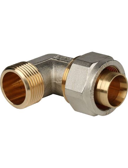 Купить SFS-0006-000132 STOUT Угольник с н/р 32xR 1" для металлопластиковых труб винтовой (sfs-0006-000132) по цене 1740 руб., в Санкт-Петебруге в интернет магазине 100-Систем, а также дургие товары STOUT из раздела Обжим и Фитинги Stout