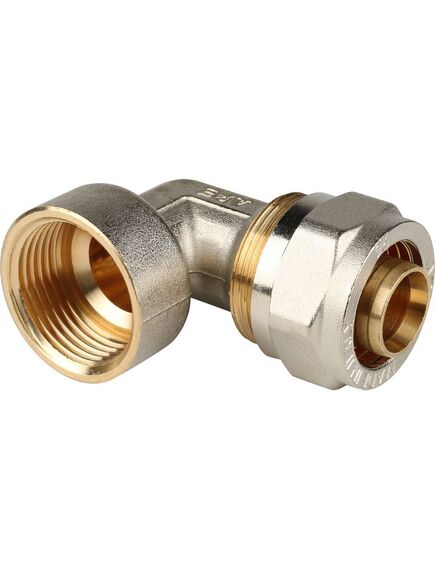 Купить SFS-0007-000126 STOUT Угольник с в/р 26xR 1" для металлопластиковых труб винтовой (sfs-0007-000126) по цене 1130 руб., в Санкт-Петебруге в интернет магазине 100-Систем, а также дургие товары STOUT из раздела Обжим и Фитинги Stout