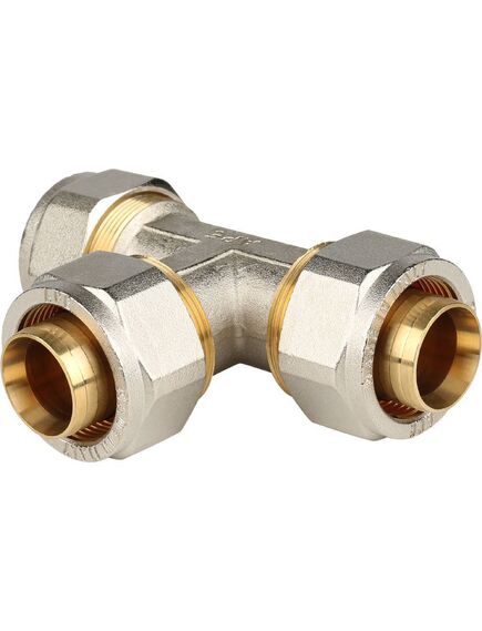 Купить SFS-0009-000032 STOUT Тройник 32x32x32 для металлопластиковых труб винтовой (sfs-0009-000032) по цене 3801 руб., в Санкт-Петебруге в интернет магазине 100-Систем, а также дургие товары STOUT из раздела Обжим и Фитинги Stout